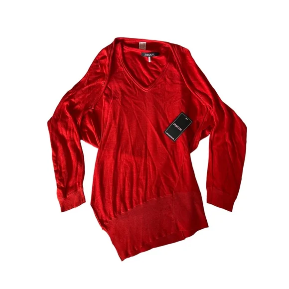 Vintage Y2K Orange Knit Asymmetrical Tank Top with Matching Shrug NWT - Picture 5 of 10